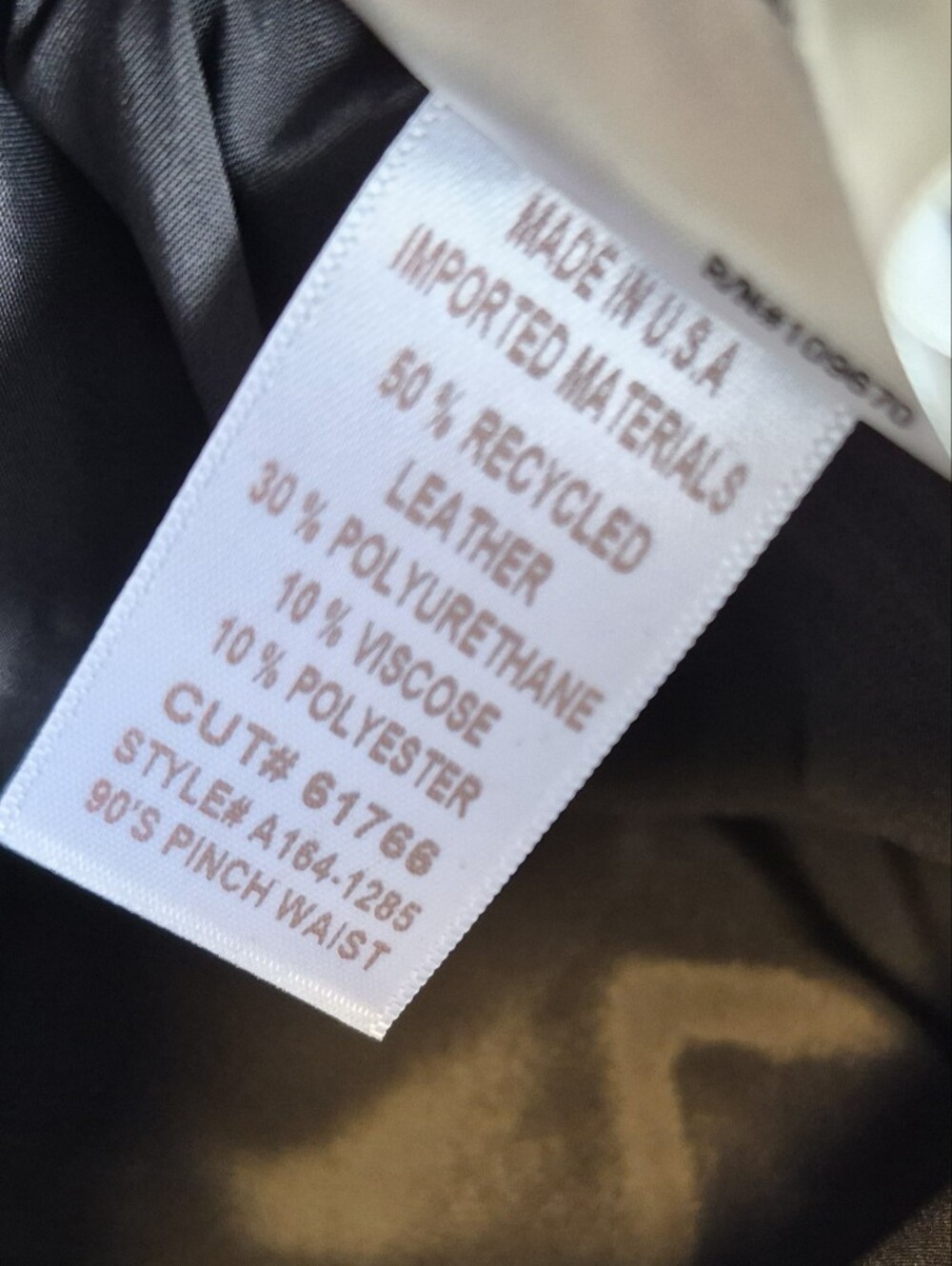 Agolde Recycled Leather 90's Pinch Waist Pants In Detox Black Size 31 NWT $348 - Picture 14 of 16